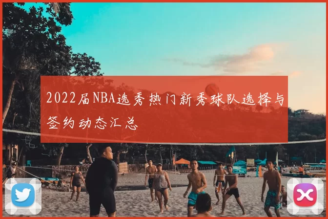 2022届NBA选秀热门新秀球队选择与签约动态汇总