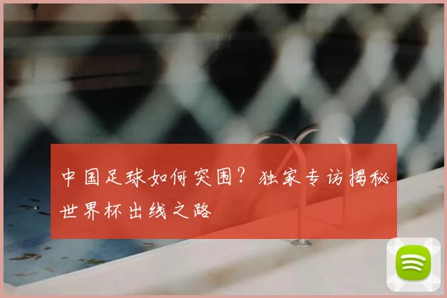中国足球如何突围？独家专访揭秘世界杯出线之路
